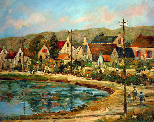 entree d'un village 24x30 inches