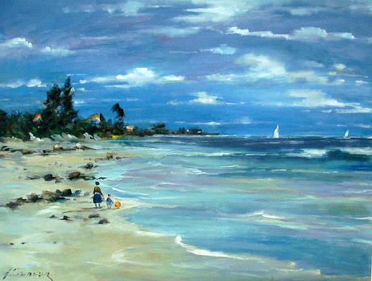 Ogunquit Maine shore 30x40 inches