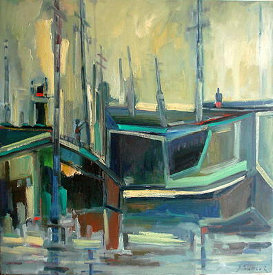 Baltimore harbor 36x36x1.5 inches