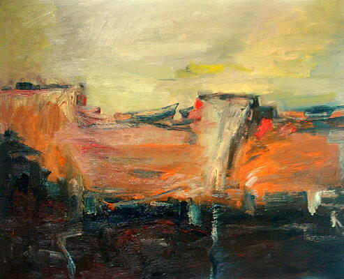 A fantasy scape 24x30x0.75 inches